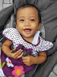 Portrait of cute baby