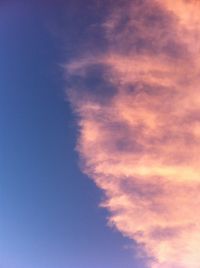 Low angle view of cloudy sky