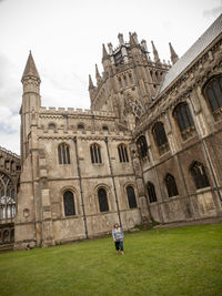 Tourists in front of church