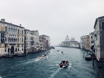 Boats in river