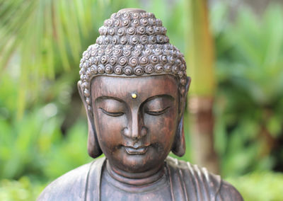 Close-up of buddha statue