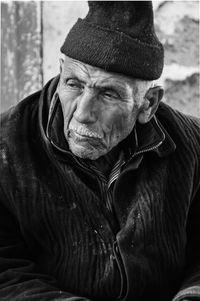 Portrait of man wearing hat