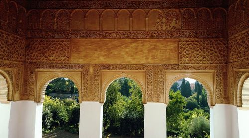 View of columns