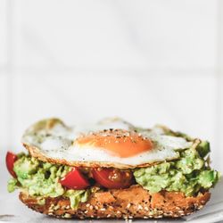 Close-up of fresh breakfast served in plate