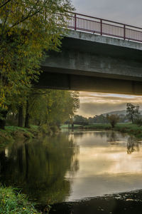 Bridge over river against sky