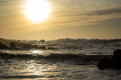 Sun over the ocean