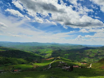 Scenic view of landscape against sky