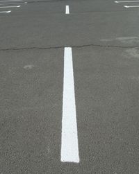 High angle view of zebra crossing