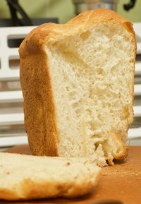 Close-up of bread on table