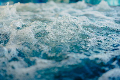 Close-up of bubbles in swimming pool