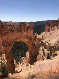 View of rock formations