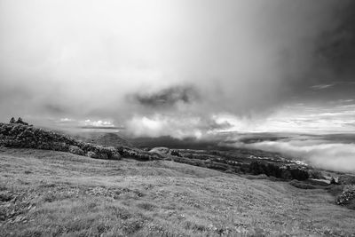 Scenic view of landscape against sky