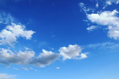 Low angle view of clouds in sky