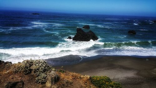 Scenic view of sea against sky