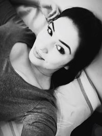 Close-up portrait of woman