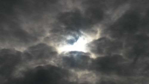 Low angle view of cloudy sky