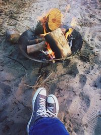 Close-up of woman in pond