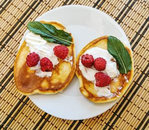 Close-up of dessert in plate
