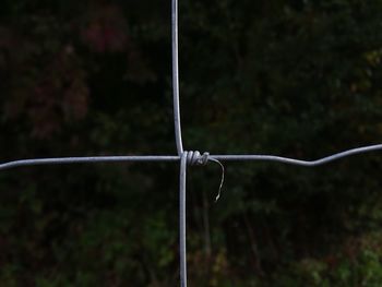 Close-up of cables against blurred background