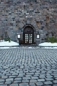 View of brick wall