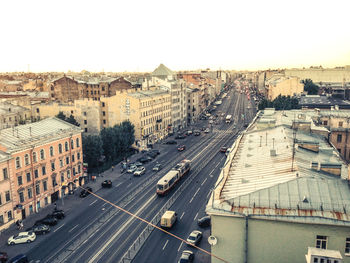 City street with buildings in background