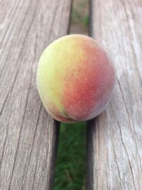 Close-up of wooden apple