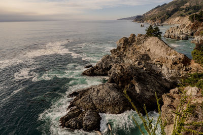 Saddle rock at julia pfeiffer burns state park