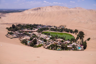 Scenic view of desert against sky