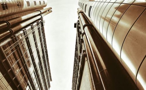 High angle view of railroad tracks amidst buildings in city