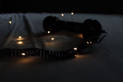 Close-up of eyeglasses on table