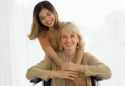 Portrait of a smiling young couple