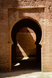 Archway of historical building