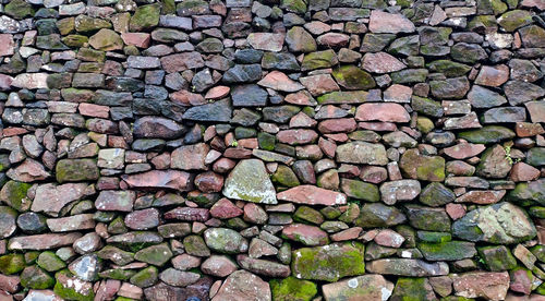 Full frame shot of stone wall