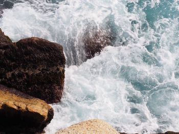 Scenic view of sea waves