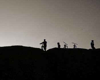 Man walking on landscape