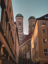 Low angle view of buildings against sky