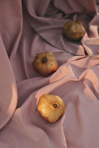 Close-up of pomegranates on table