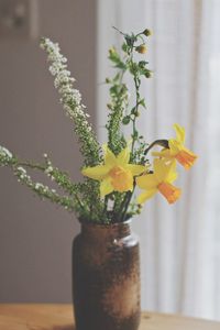 Close-up of flower vase