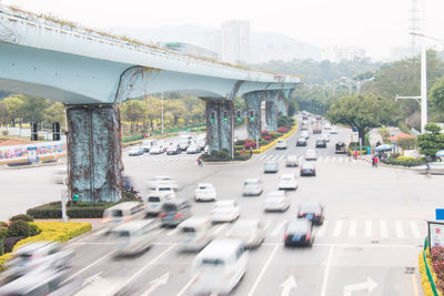 Traffic on road