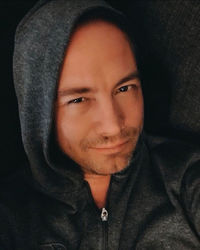 Close-up portrait of young man