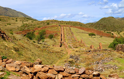 Piquillacta, a massive archaeological site of the wari culture in the south valley of cusco, peru