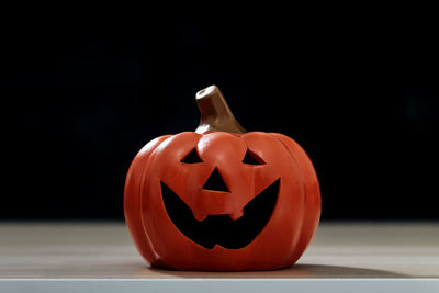 Close-up of pumpkin on table