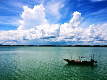 Boats in calm sea