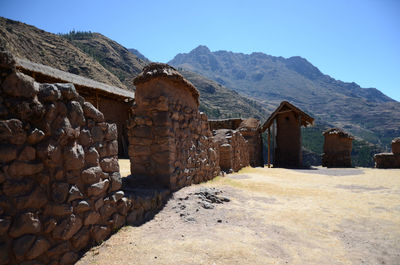 Landscape with mountains in background