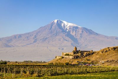 The monastery khor virap, armenia, asia