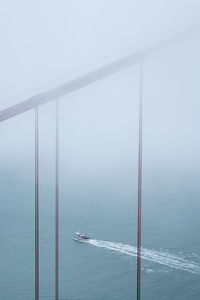 Golden gate bridge in fog