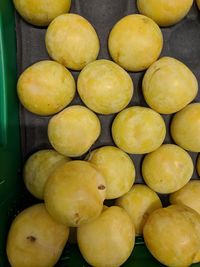 High angle view of fruits for sale in market