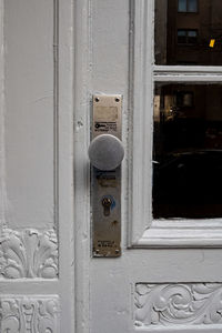 Closed wooden door