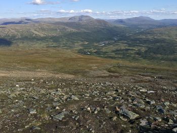 Scenic view of landscape against sky