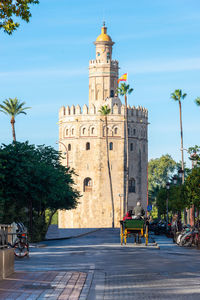 View of historic building against sky